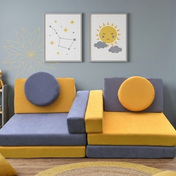 10 Parça KLØDS Sarı-Gri Set
